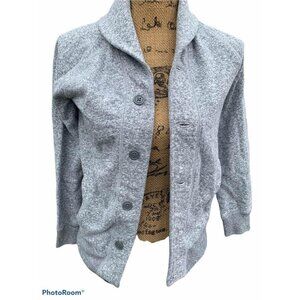 🍒 2/$20 🍒 Gap Kids Gray Heather Button Up Jacket Large
